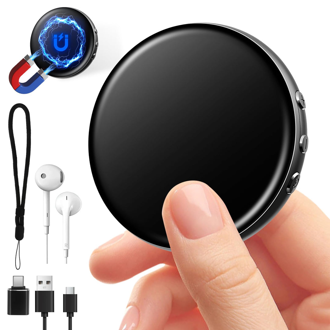 Diktiergerät Digital 64GB Magnet mit Rauschunterdrückung 95h Akku