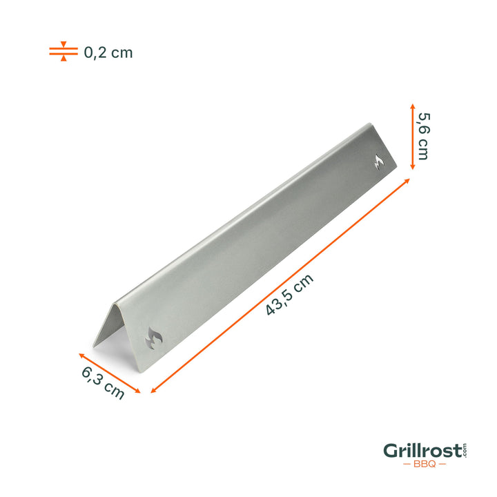 Aromaschiene Edelstahl für Weber Genesis II 400 &amp; 600 Serien - Bild 5