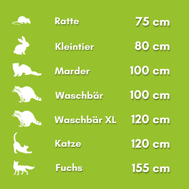 Lebendfalle Holz 120cm für Marder Waschbär Fuchs mit Zange &amp; Köder - Bild 5