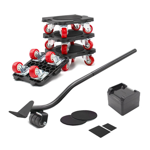 Möbel-Transportroller Set mit Möbelheber 4 Rollen 360°