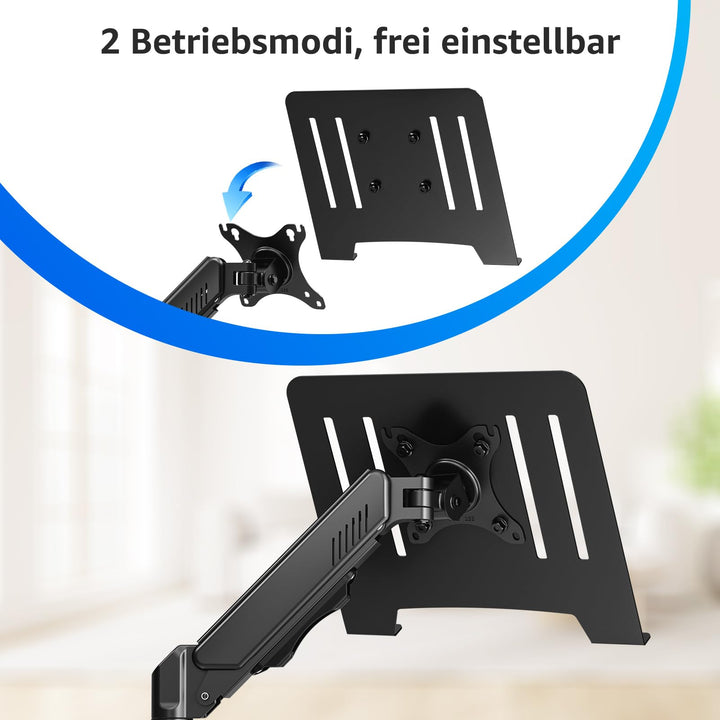 Monitor Halterung mit Laptopablage 13-32 Zoll Gasfeder 2-in-1 - Bild 9