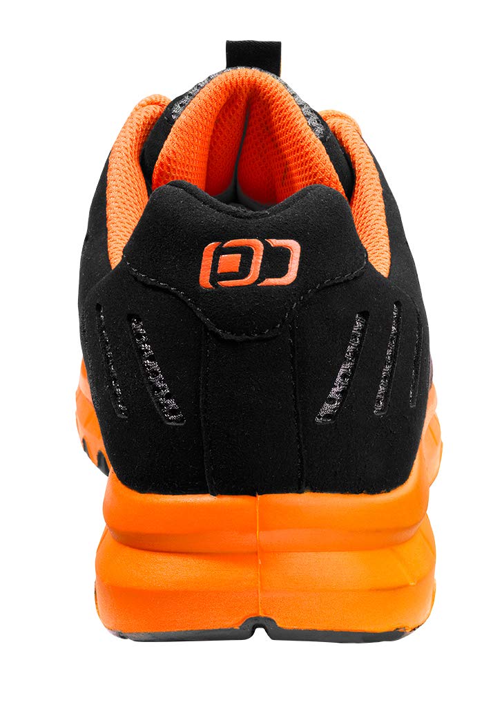 S1P-ESD-Sicherheitshalbschuh Microfaser mit Alu-Kappe schwarz/orange Gr. 48 - Bild 2