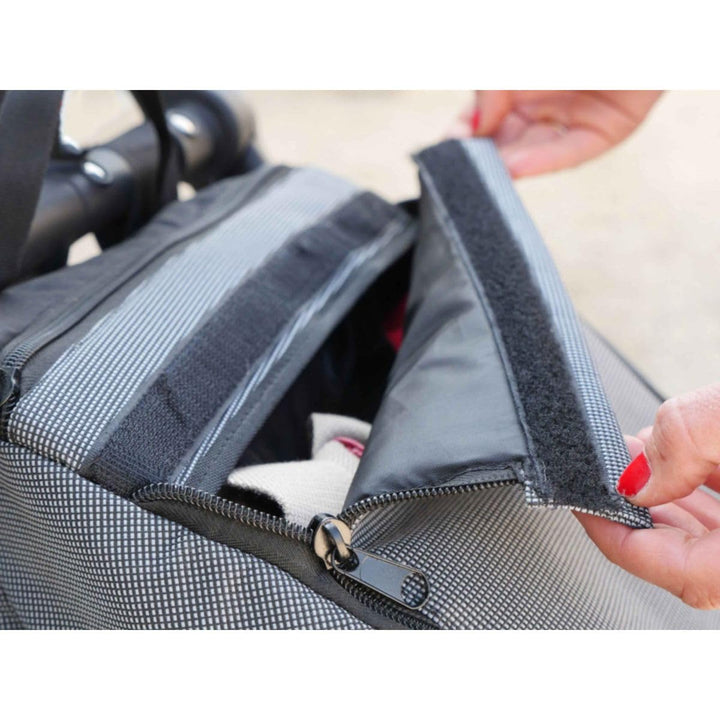 Fahrrad-Taschenhalter für Einkaufskörbe und Taschen, schwarz - Bild 5