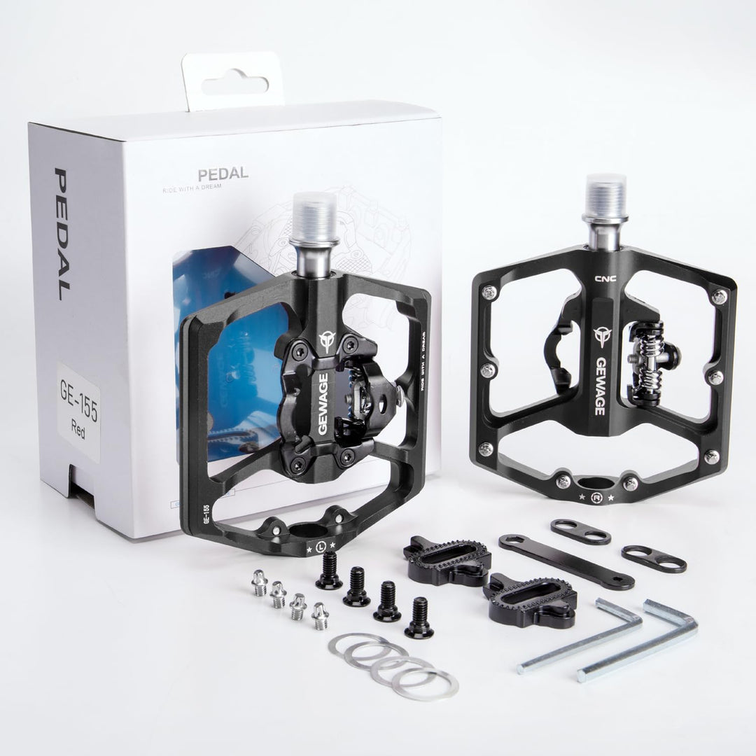 Klickpedale 2-in-1 mit breiter Plattform SPD-kompatibel MTB Gravel - Bild 7