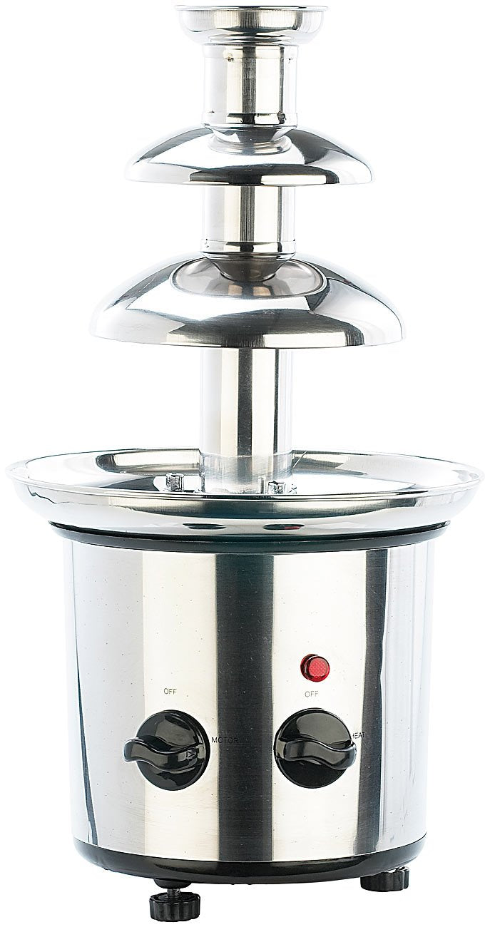 Schokobrunnen Edelstahl 250 W für bis zu 1 kg Schokolade