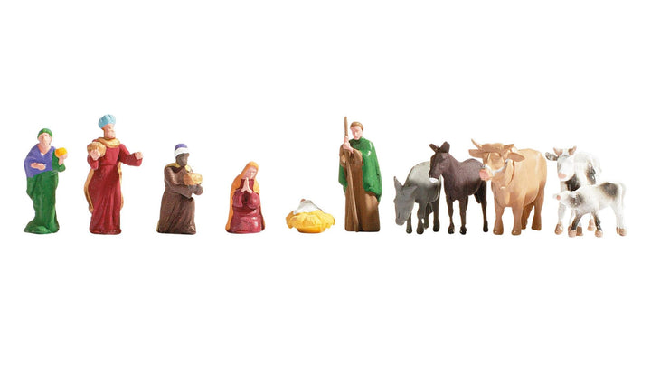 Weihnachtskrippe Bausatz H0 mit 11 Figuren und Zubehör - Bild 3