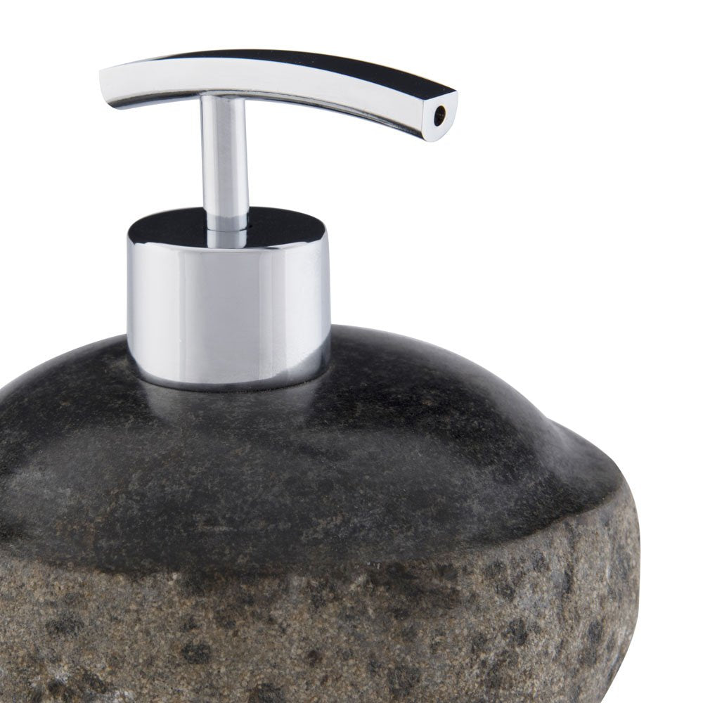 Seifenspender Naturstein Flussstein 120 ml Handarbeit Unikat - Bild 8
