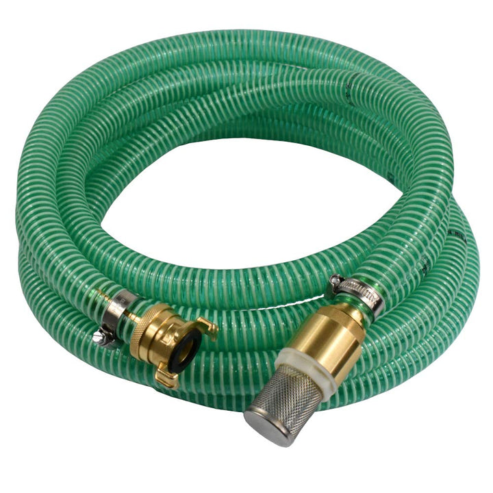 Saugschlauch 1 Zoll 25mm mit Saugkorb und Rückschlagventil 9m Gartenpumpe