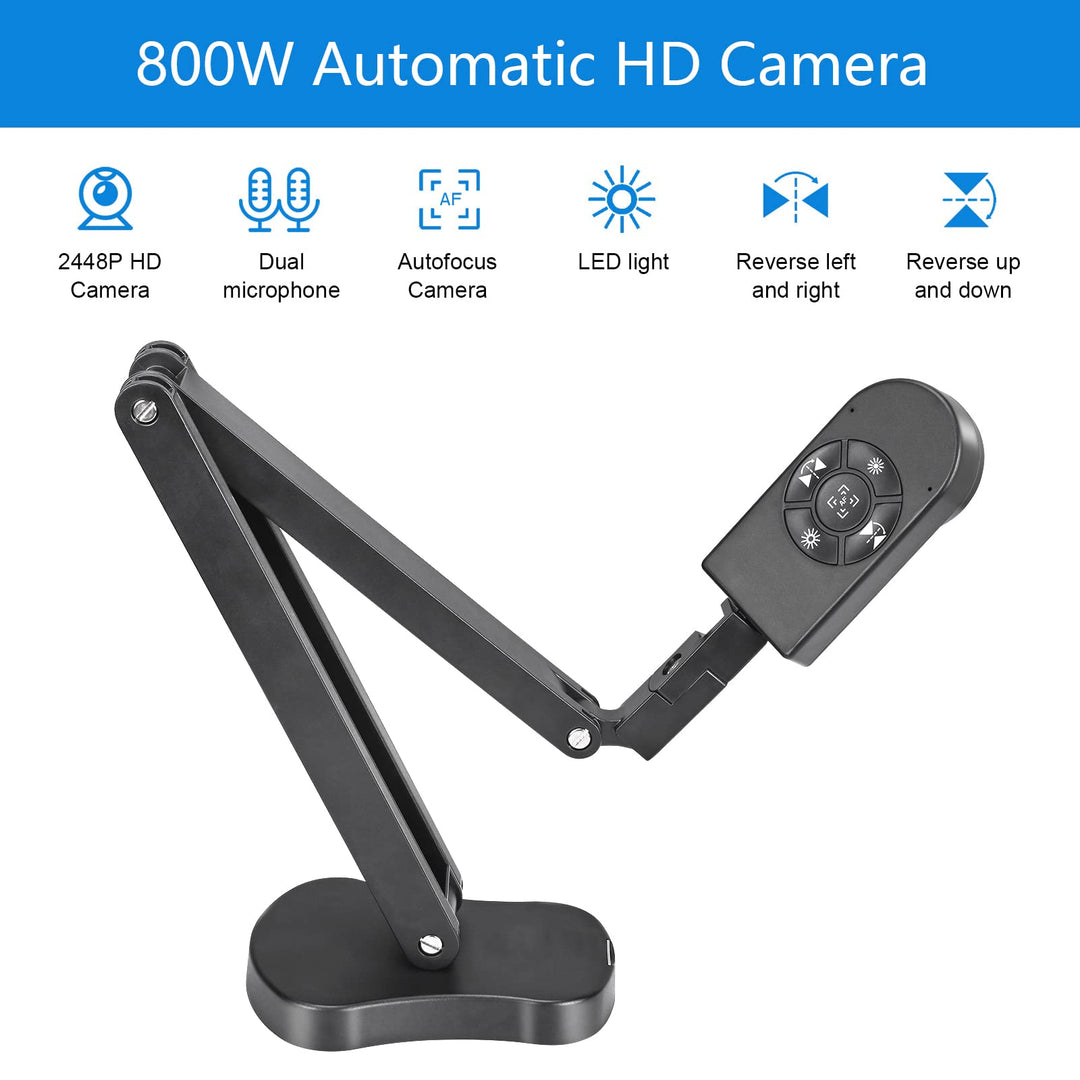 Dokumentenkamera 4K 8MP USB faltbar für Unterricht &amp; Webkonferenz - Bild 2