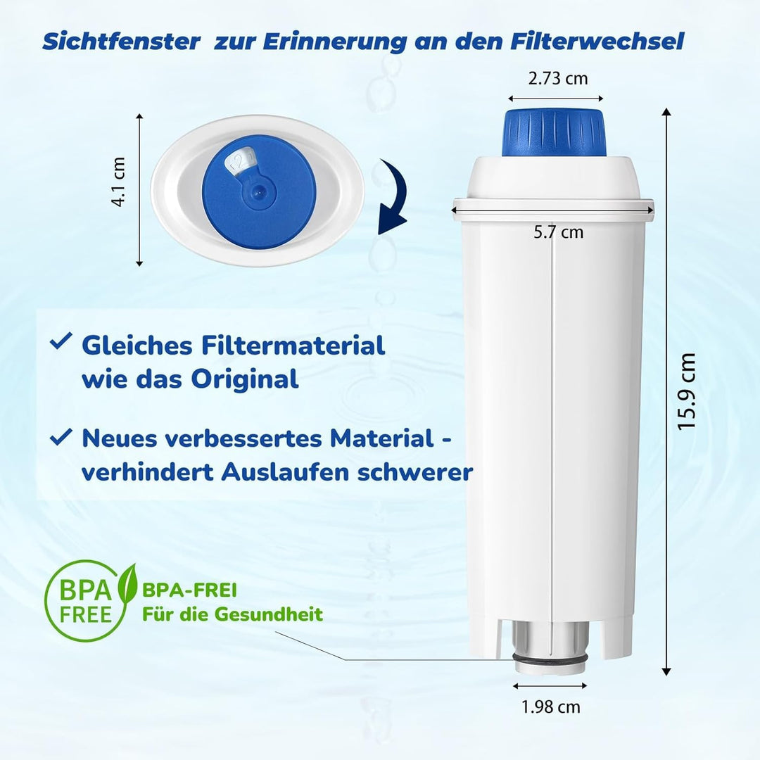 Wasserfilter für Kaffeevollautomaten 12er-Pack Aktivkohle Ersatzfilter - Bild 5