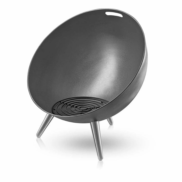 Feuerschale Halbkugel Aluminium Ø64cm mit Windschutz für Terrasse - Bild 9
