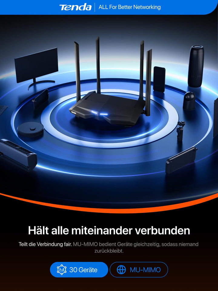 WLAN-Router Dual-Band Gigabit AC1200 MU-MIMO mit 4 Antennen - Bild 7