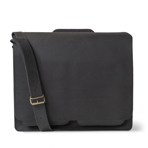 Aktentasche Leder XL Schwarz mit Laptopfach 15 Zoll für Büro