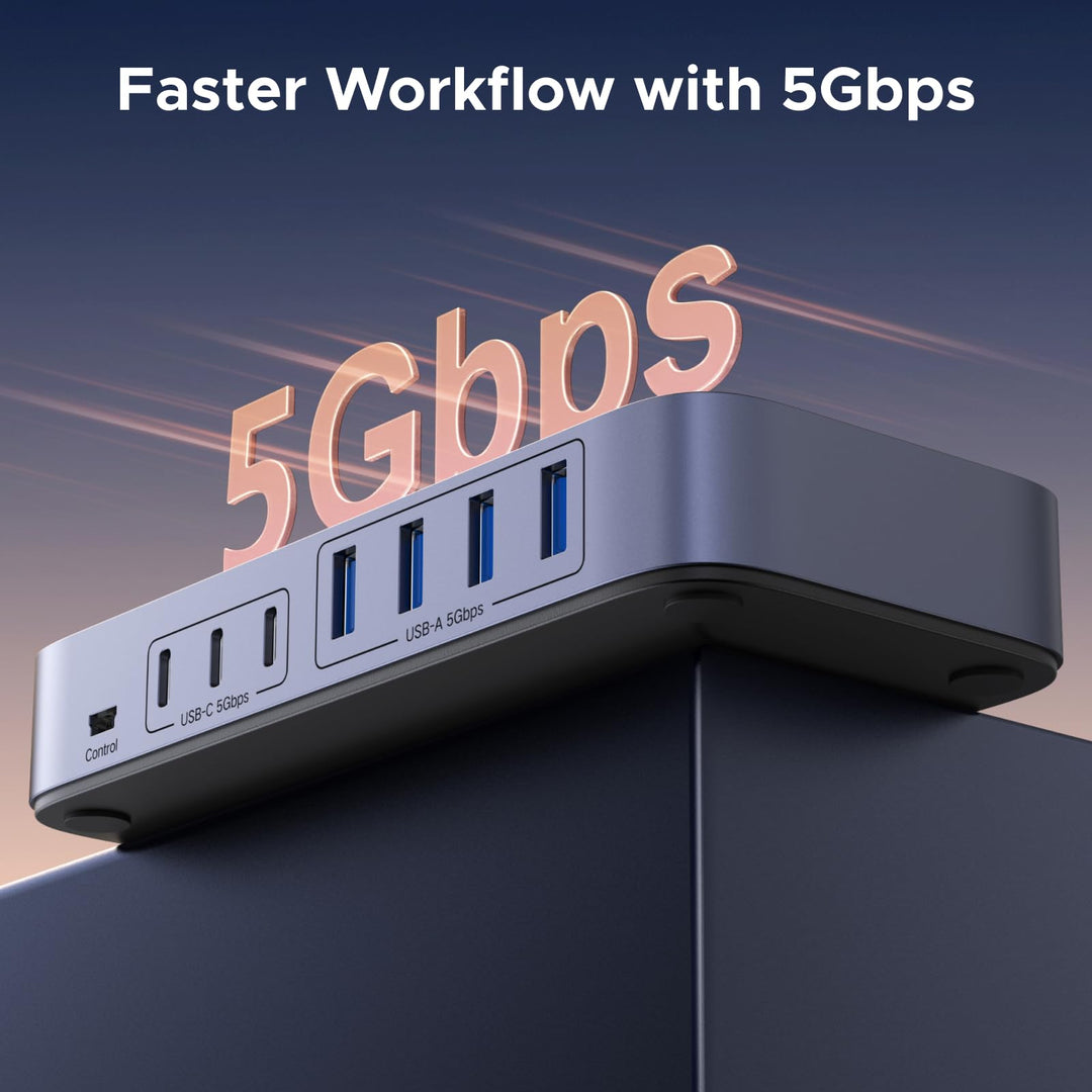 USB Switch 2 PC 7 Ports USB 3.0 mit 4x USB-A und 3x USB-C - Bild 3