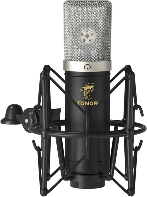 Großmembran USB Mikrofon Set 192kHz/24Bit mit Galgenarm für PC