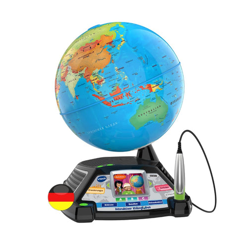 Interaktiver Lern-Globus mit Bildschirm und Stift 600+ BBC-Videos