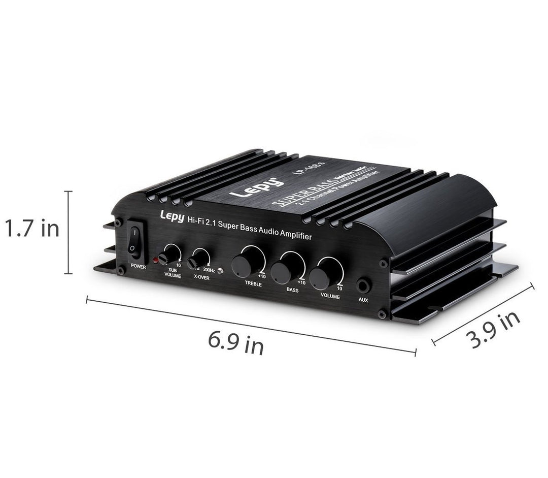 HiFi Stereo Verstärker 2.1CH 40W+68W mit Subwoofer für Auto &amp; Heim - Bild 5