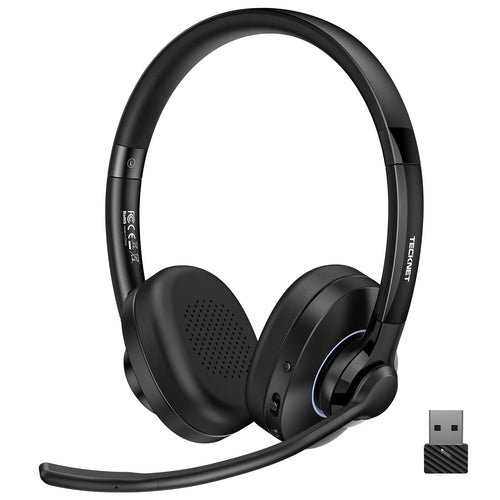 Bluetooth Headset On-Ear mit KI-Rauschunterdrückung USB-C 50h Akku