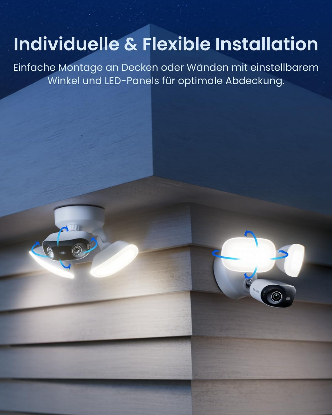 Überwachungskamera Aussen 4K 8MP Flutlicht 3000 Lumen Wi-Fi 6 - Bild 8