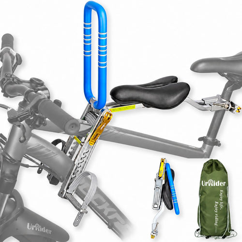 Kinderfahrradsitz vorne faltbar Aluminium 30 kg bis 6 Jahre