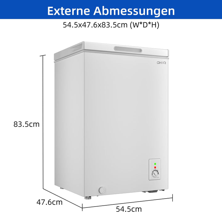 Gefriertruhe 99 L Freistehend mit LED und Schnellgefrierfunction - Bild 6