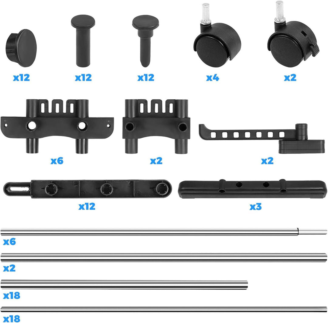 Wäscheständer Turm ausziehbar 66-130 cm, 3 Ebenen, bis 40 kg - Bild 8