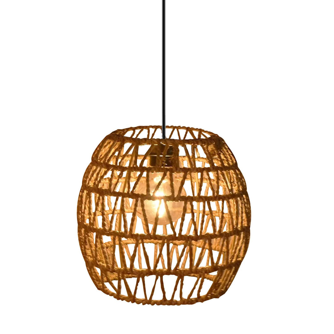 Rattan Pendelleuchte Batterie IP66 Aussen &amp; Innen 3er-Set - Bild 4