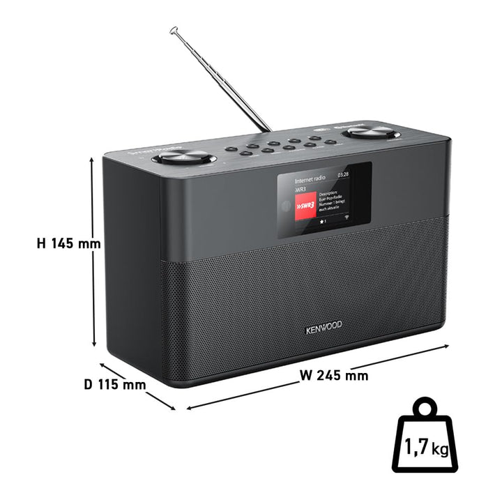 Stereo Internetradio DAB+ WLAN Bluetooth 2x10W mit Display - Bild 3