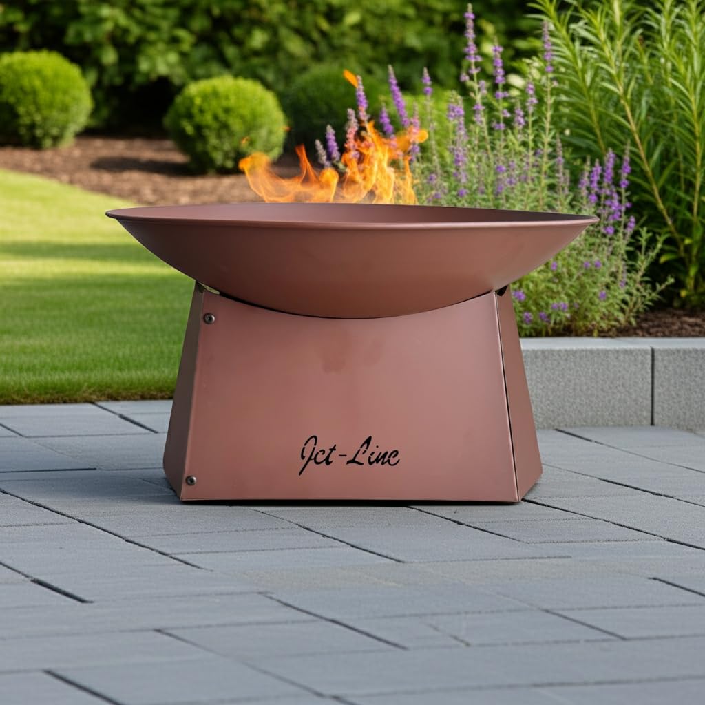Feuerschale Rostoptik Metall Ø 58 cm für Garten und Terrasse - Bild 3