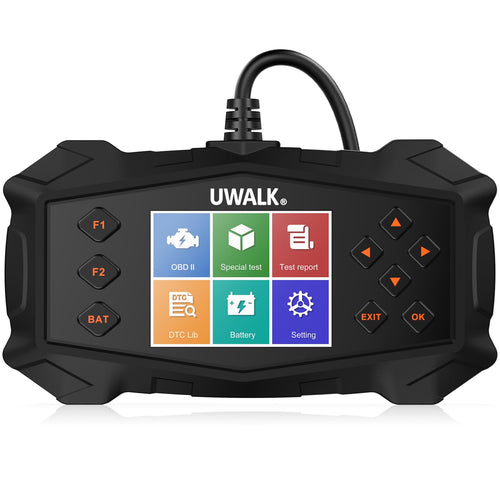 OBD2 Diagnosegerät KFZ mit TFT-Display Motordiagnose 12 Sprachen