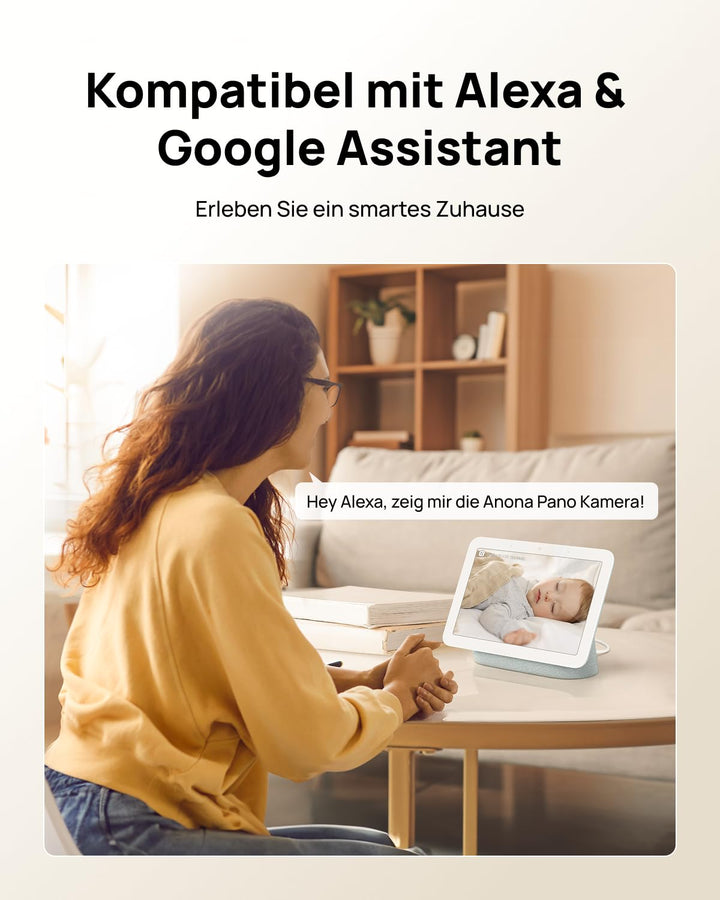 Überwachungskamera Indoor 4K UHD 360° Wi-Fi 6 mit KI-Erkennung 4er-Set - Bild 8