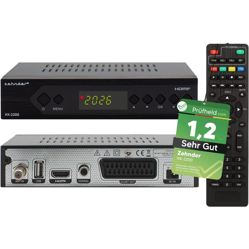 Sat Receiver Full HD mit PVR & Timeshift, Unicable, HDMI & SCART