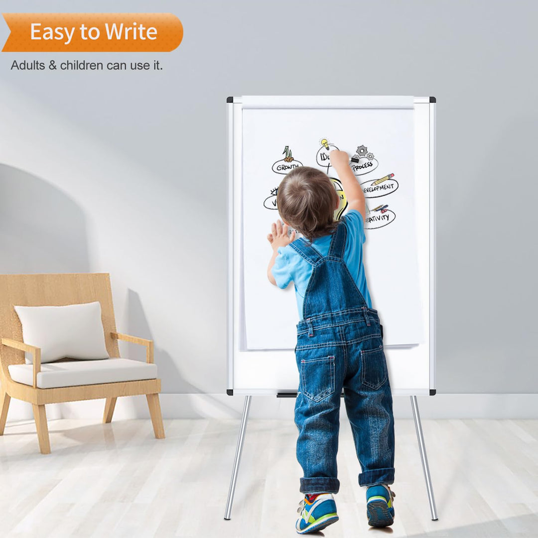 Magnetisches Flipchart-Whiteboard 90x60 cm mit Stiftablage - Bild 6