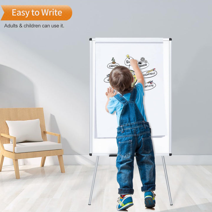Magnetisches Flipchart-Whiteboard 90x60 cm mit Stiftablage - Bild 6