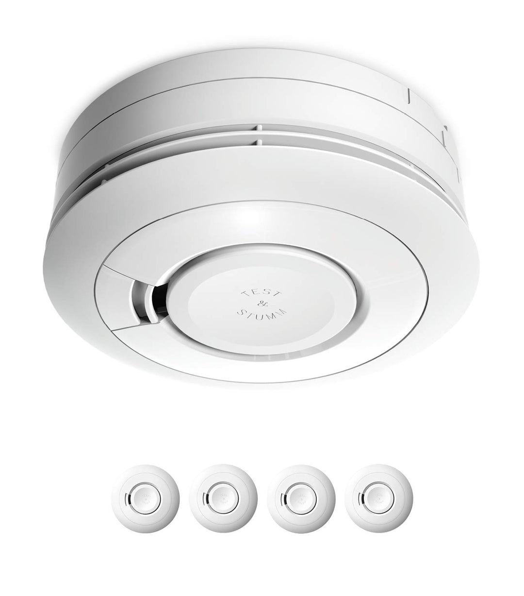 Rauchmelder 4er Set mit 10-Jahres-Batterie kein LED-Blinken