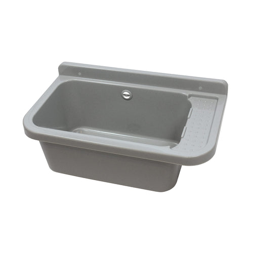 Ausgussbecken Polypropylen 50x34x21 cm mit Überlauf für Garage Werkstatt