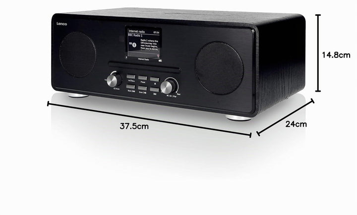 Internetradio DAB+ mit CD-Player, Bluetooth &amp; WLAN, 2x10W, Holzgehäuse - Bild 11