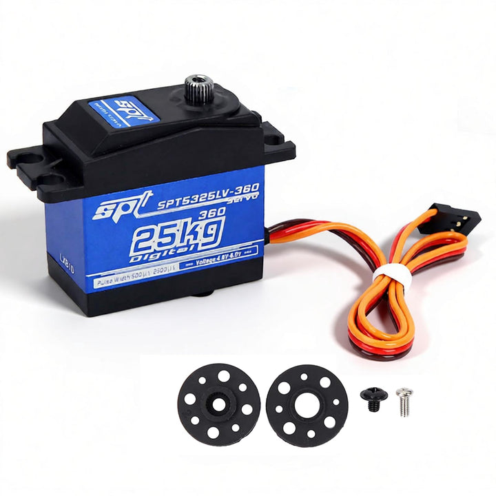 Digitalservo 25 kg 360-Grad-Rotation Metallgetriebe für RC-Modellbau