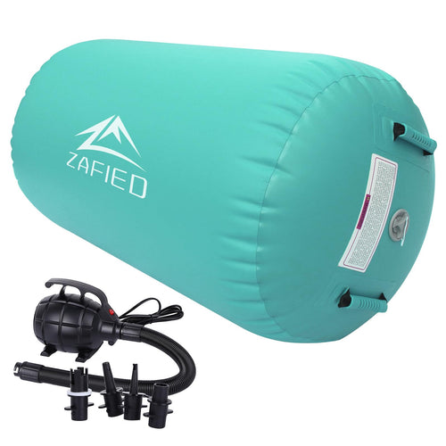 Aufblasbare Gymnastikmatte Luftrolle PVC mit Pumpe fuer Turnen