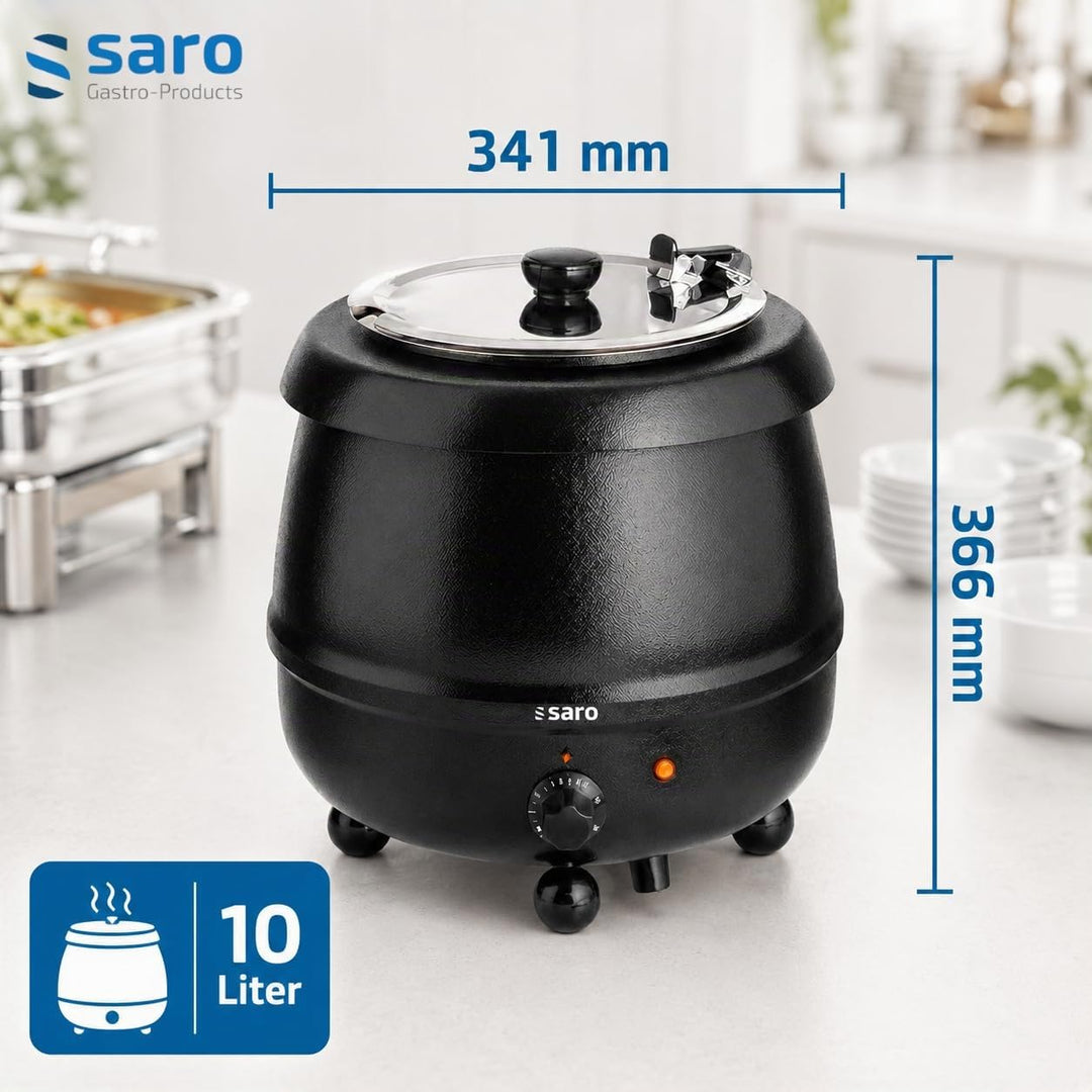 Suppenkessel elektrisch 10 L Edelstahl mit Energieregler Gastro - Bild 3