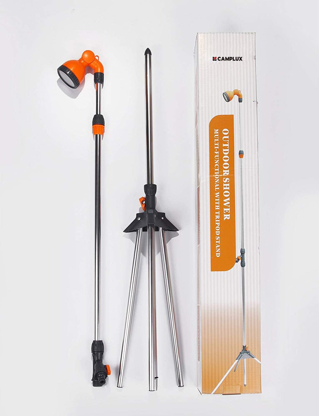 Gartendusche Outdoor mit Stativ Aluminium höhenverstellbar 170–221 cm - Bild 7