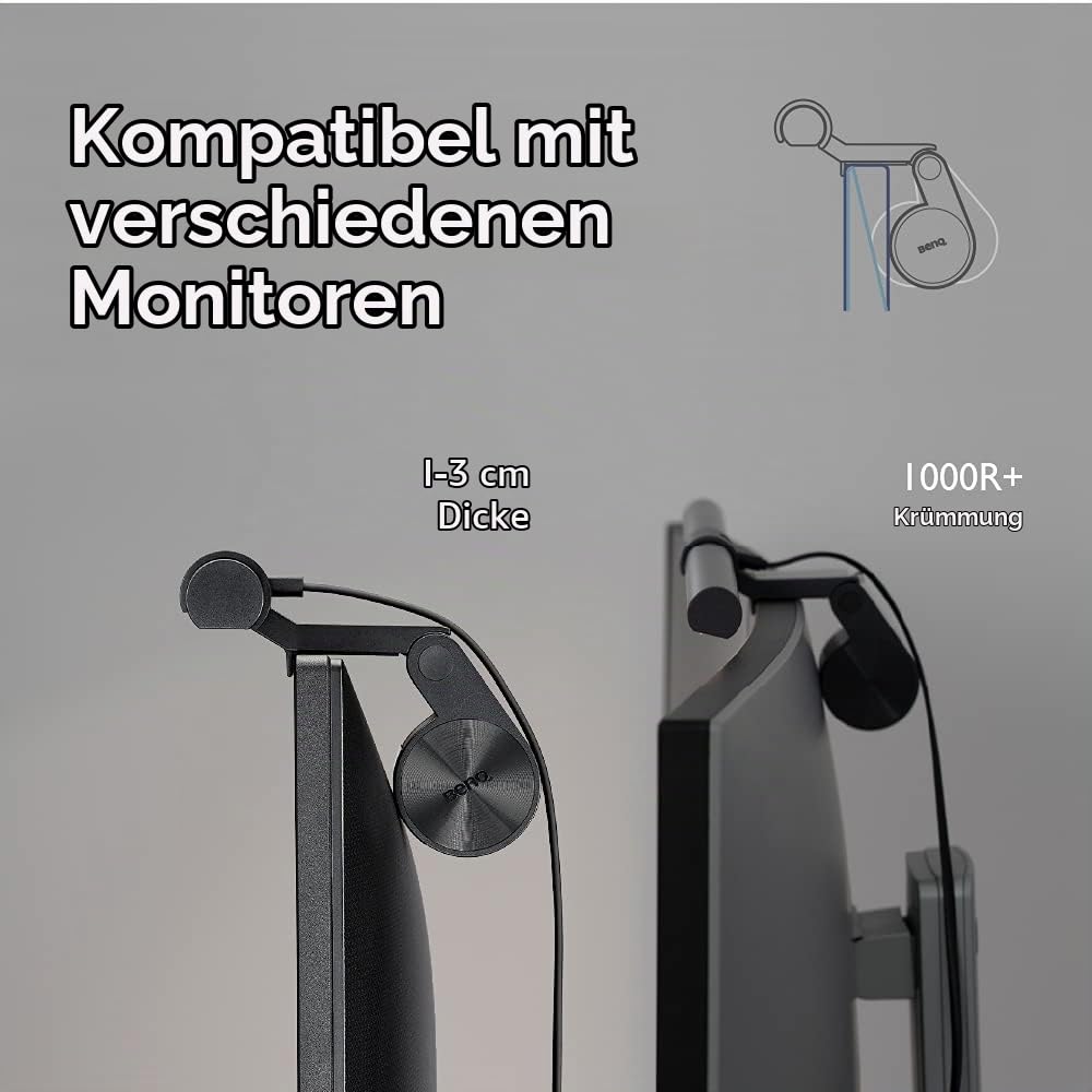 Monitorlampe LED mit Auto-Dimmen, blendfrei, USB-A, CRI>95 - Bild 5