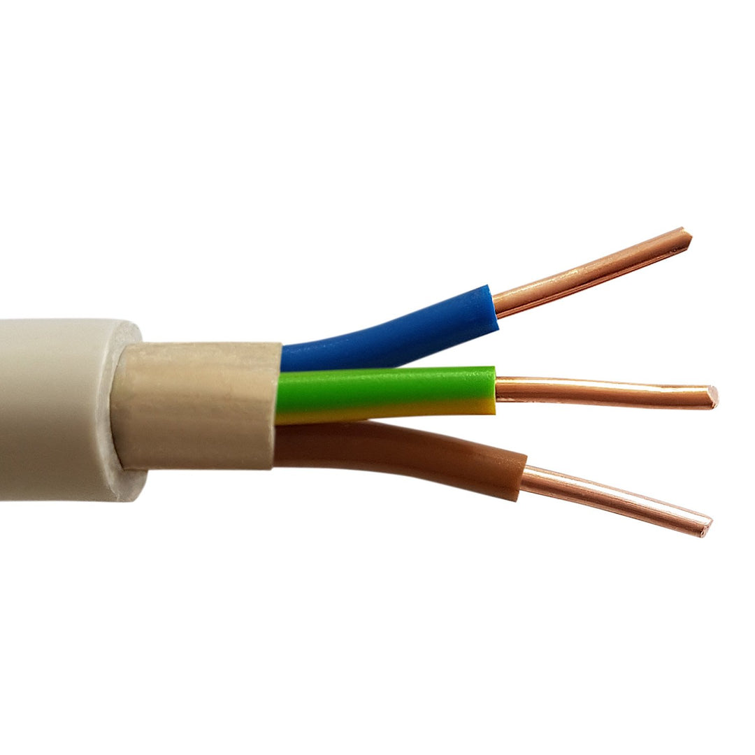 Mantelleitung NYM-J 3x2,5 mm² Feuchtraumkabel Kupfer 20m grau - Bild 2