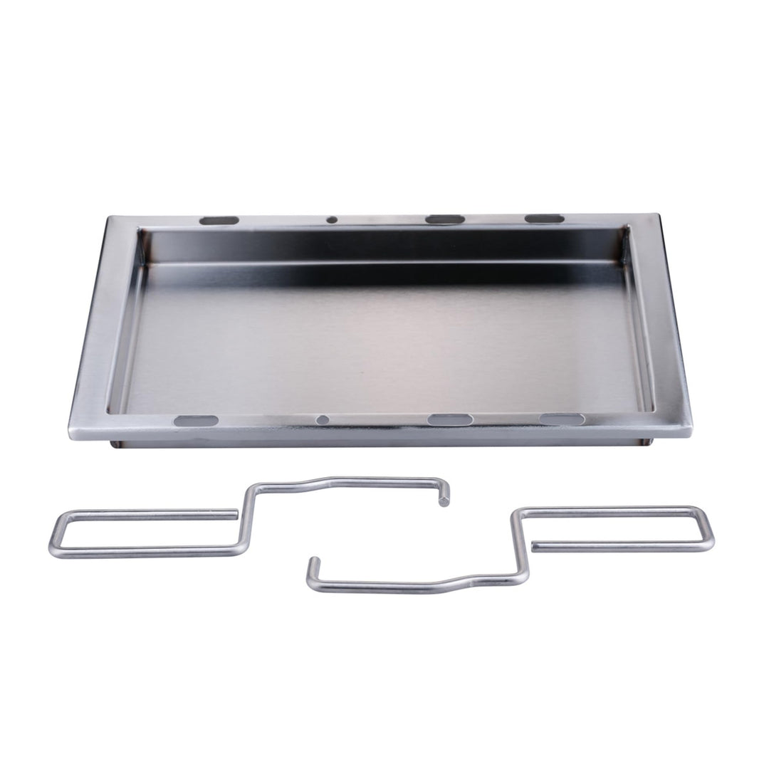 Grillpfanne Edelstahl Plancha 28,7x44,2cm für Weber Spirit 300 - Bild 2