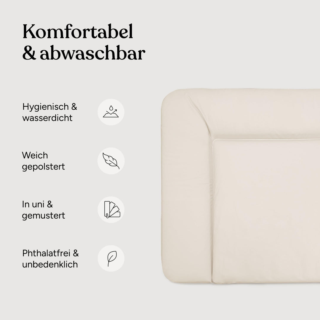 Wickelauflage abwaschbar 72x85 cm mit Seitenteilen für Babys - Bild 4
