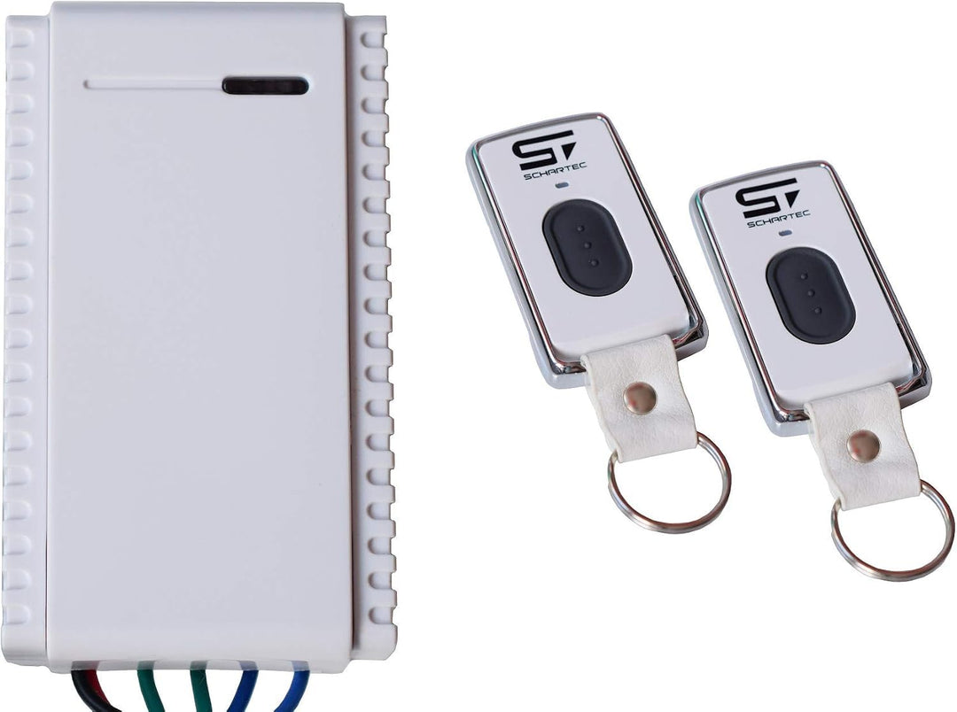 Funkempfänger-Set 433 MHz 1-Kanal mit 2 Handsendern für Garagentor