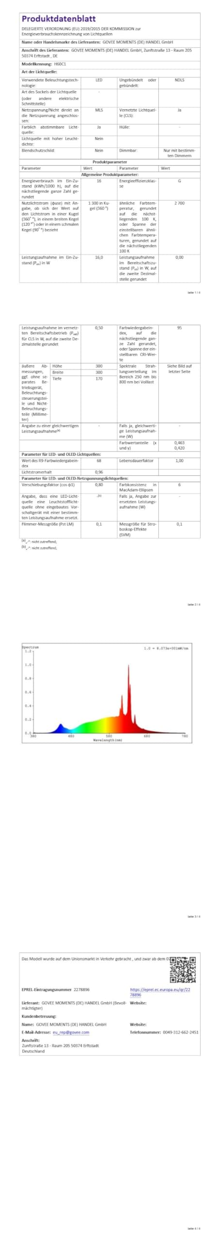 Pendelleuchte Smart RGBIC 3-Ring Esstisch 16 Mio. Farben - Bild 10