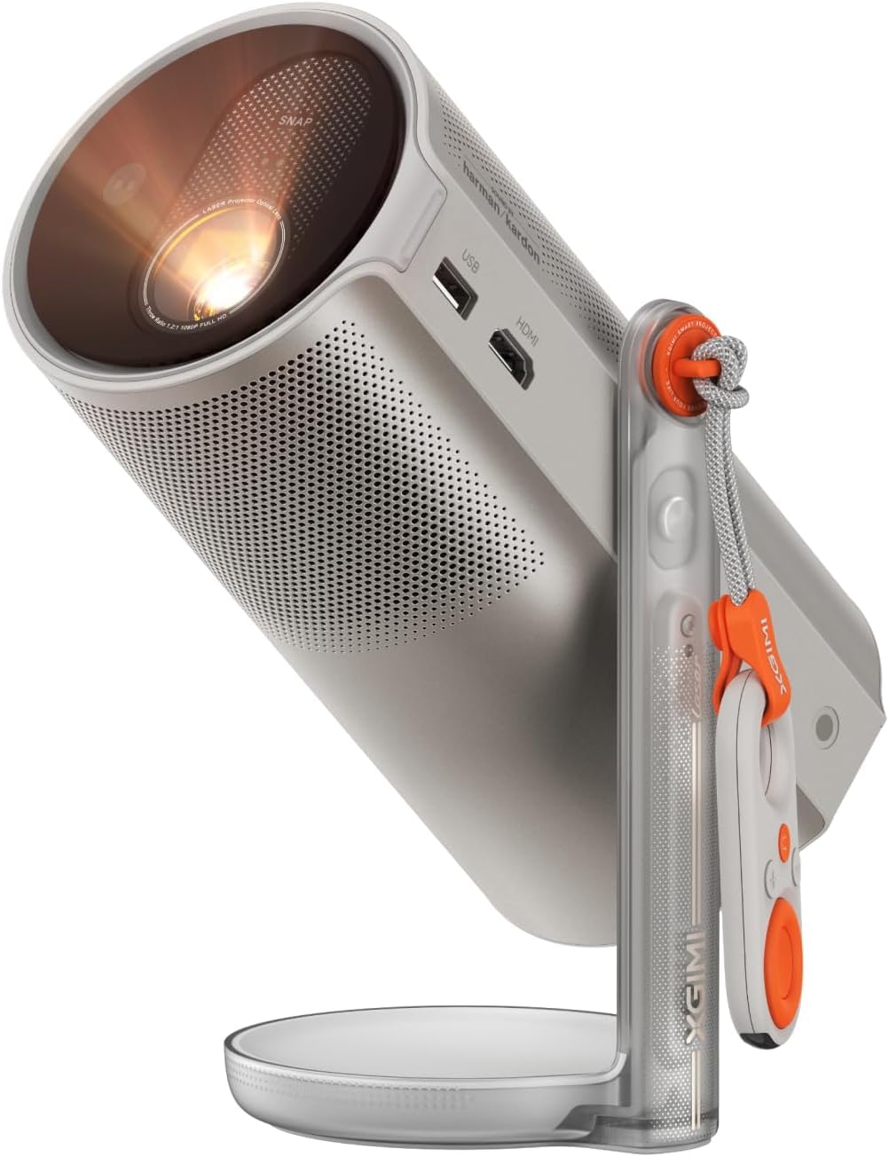 Laser-Beamer tragbar mit Akku 550 Lumen Google TV 120 Zoll