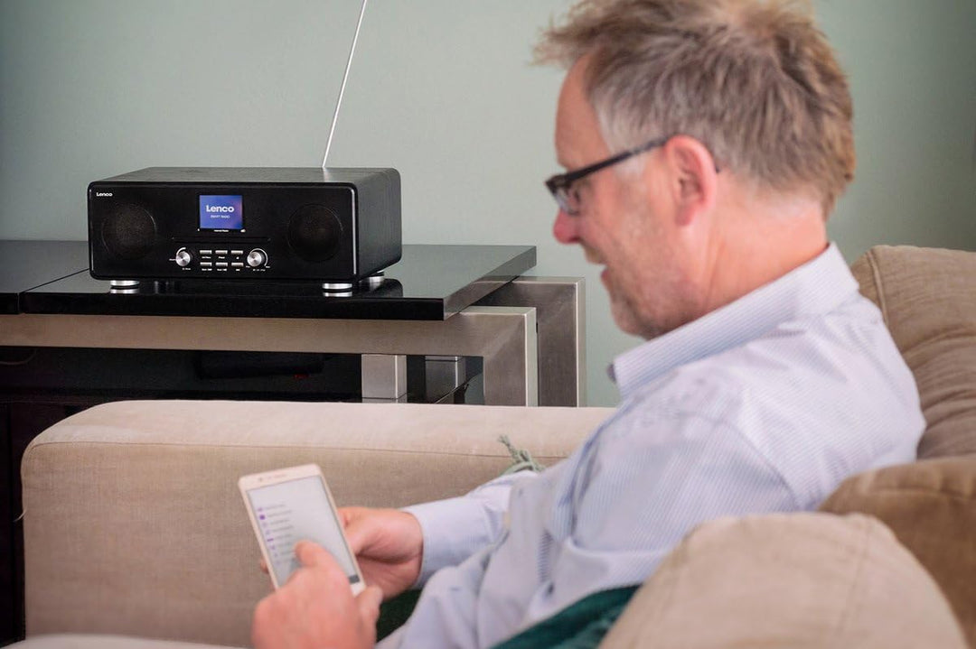 Internetradio DAB+ mit CD-Player, Bluetooth &amp; WLAN, 2x10W, Holzgehäuse - Bild 7