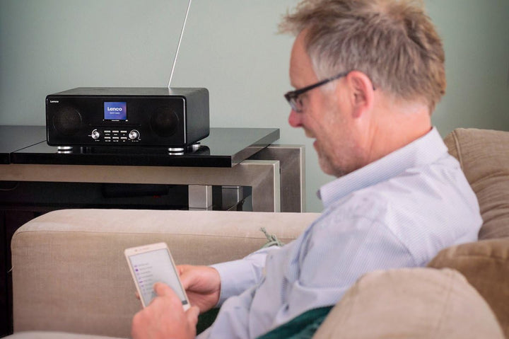 Internetradio DAB+ mit CD-Player, Bluetooth &amp; WLAN, 2x10W, Holzgehäuse - Bild 7